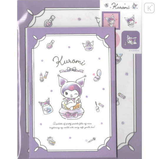 Japan Sanrio Stationery Letter Set - Kuromi : Pretty - 1