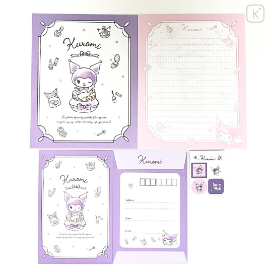 Japan Sanrio Stationery Letter Set - Kuromi : Pretty - 3