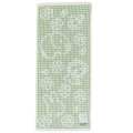 Japan Miffy Jacquard Embroidered Face Towel - Miffy : Animals Gingham Green - 1
