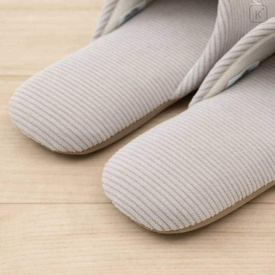 Japan Miffy Room Slippers - Miffy : Grey Striped - 3