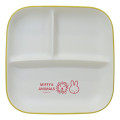 Japan Miffy Square Divided Plate - Miffy : Animals - 1
