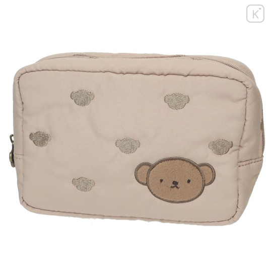 Japan Miffy Cosmetic Pouch - Boris : Milk Tea - 1