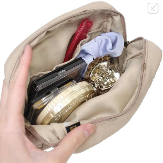 Japan Miffy Cosmetic Pouch - Boris : Milk Tea - 3
