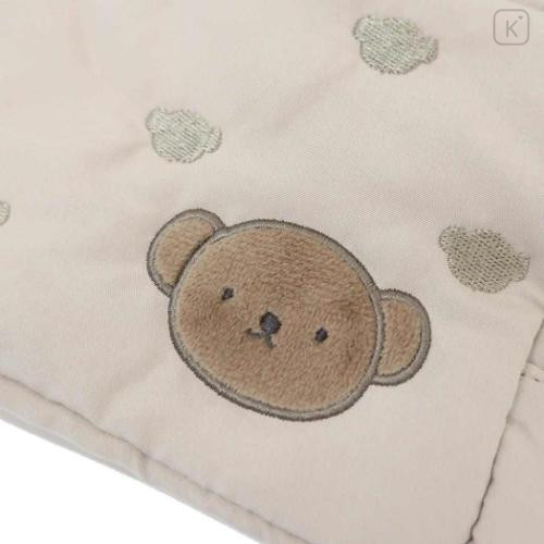 Japan Miffy Cosmetic Pouch - Boris : Milk Tea - 4