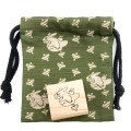 Japan Ghibli Stamp With Drawstring Bag - Totoro : Moving Forward Green - 1