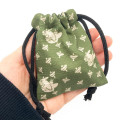Japan Ghibli Stamp With Drawstring Bag - Totoro : Moving Forward Green - 3