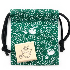Japan Ghibli Stamp With Drawstring Bag - Totoro : Walking Green
