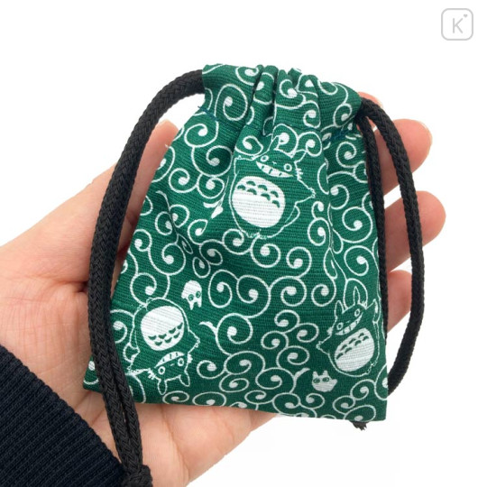 Japan Ghibli Stamp With Drawstring Bag - Totoro : Walking Green - 3