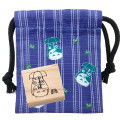 Japan Ghibli Stamp With Drawstring Bag - Totoro : Raining Blue - 1