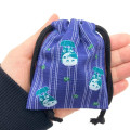 Japan Ghibli Stamp With Drawstring Bag - Totoro : Raining Blue - 3