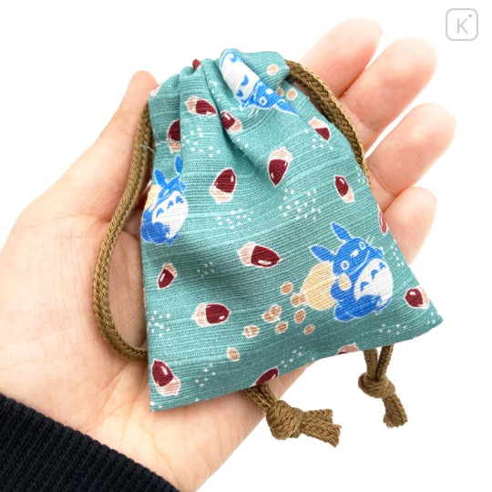 Japan Ghibli Stamp With Drawstring Bag - Totoro : Collect Food - 3