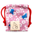 Japan Ghibli Stamp With Drawstring Bag - Totoro : Sakura Pink - 1