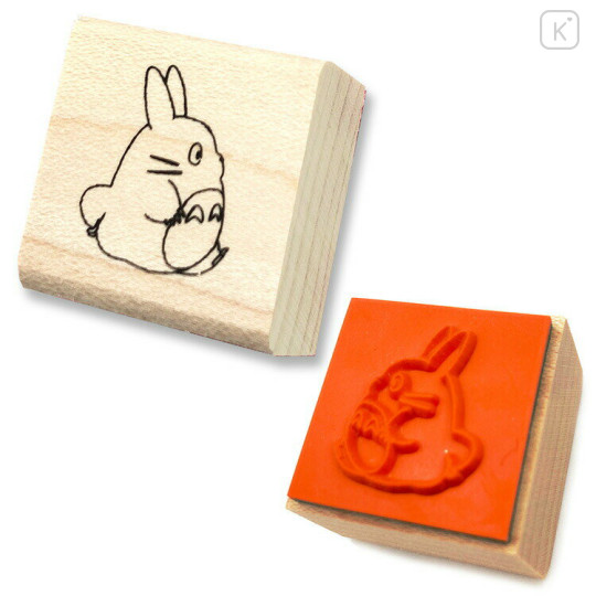 Japan Ghibli Stamp With Drawstring Bag - Totoro : Sakura Pink - 2