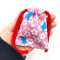 Japan Ghibli Stamp With Drawstring Bag - Totoro : Sakura Pink - 3