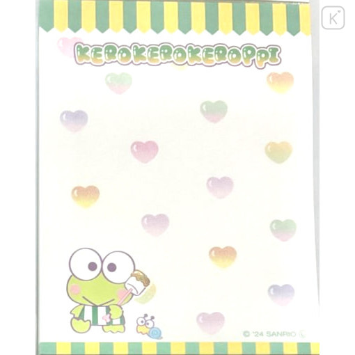 Japan Sanrio Mini Notepad - Keroppi : Colorful Gummy - 2