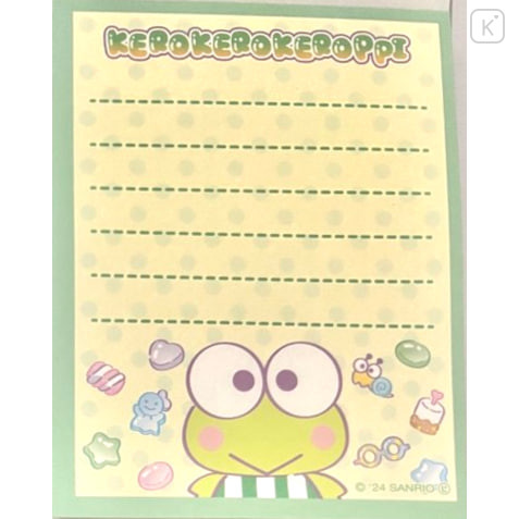 Japan Sanrio Mini Notepad - Keroppi : Colorful Gummy - 3