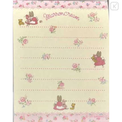 Japan Sanrio Mini Notepad - Marron Cream : My Friends Pink Rose - 3
