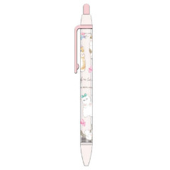 Japan Mofusand Ballpoint Pen - Cat : Ribbon Flower Nyan Please Pink