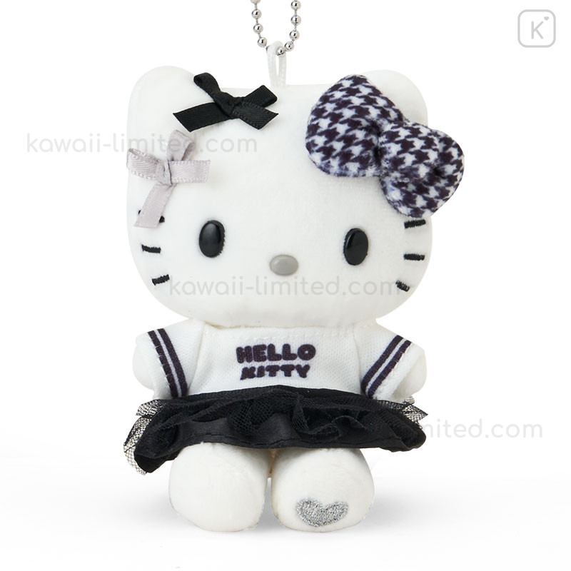 Japan Sanrio Original Mascot Holder - Hello Kitty : Monotone