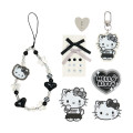 Japan Sanrio Original Charm Decoration Set - Hello Kitty : Monotone - 1