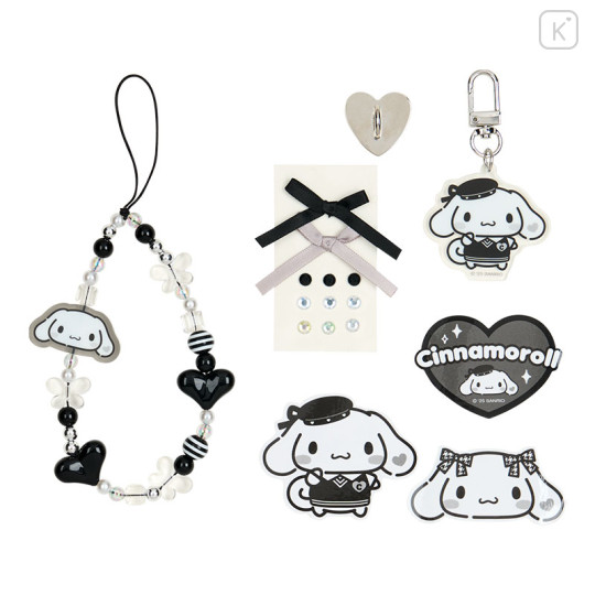 Japan Sanrio Original Charm Decoration Set - Cinnamoroll : Monotone - 1