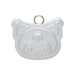 Japan Sanrio Original Face-shaped Pouch - Kuromi : Monotone