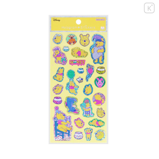 Japan Disney Hologram Sticker Sheet - Winnie the Pooh - 1