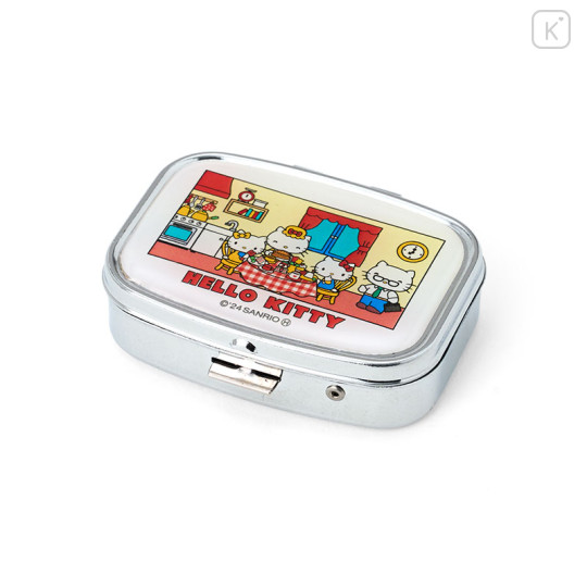 Japan Sanrio Mirror Accessory Case - Hello Kitty : Family - 1