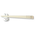 Japan Miffy Wooden Chopsticks 17cm With Chopstick Rest - Miffy : Beige - 1