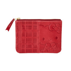 Japan Sanrio Genuine Leather Pouch - Hello Kitty