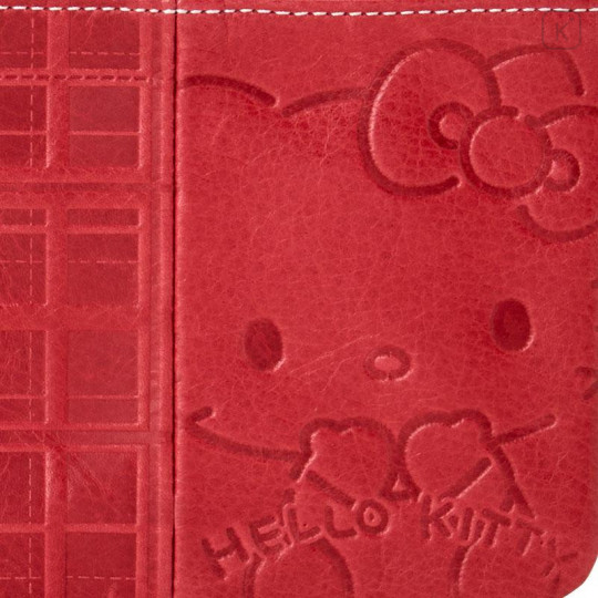 Japan Sanrio Genuine Leather Pouch - Hello Kitty - 4