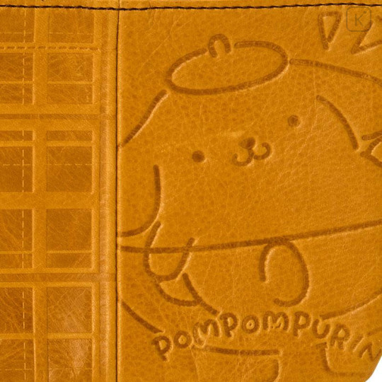 Japan Sanrio Genuine Leather Pouch - Pompompurin - 4