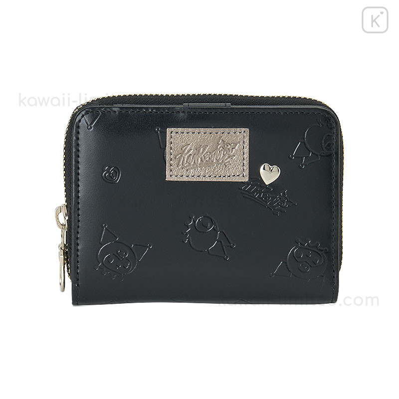 Japan Sanrio Genuine Leather Bi-fold Wallet - Kuromi | Kawaii Limited