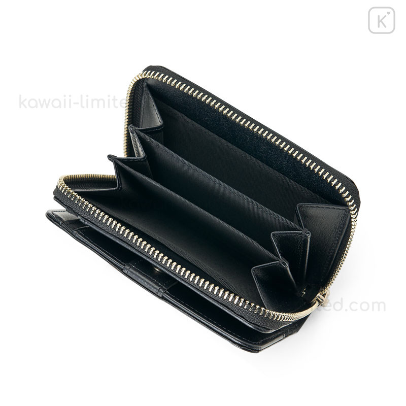 Japan Sanrio Genuine Leather Bi-fold Wallet - Kuromi