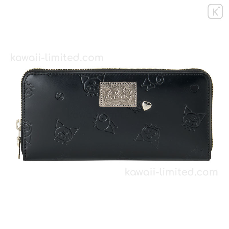 Japan Sanrio Genuine Leather Long Wallet - Kuromi | Kawaii Limited