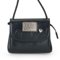 Japan Sanrio Genuine Leather Mini Pochette - Kuromi - 2