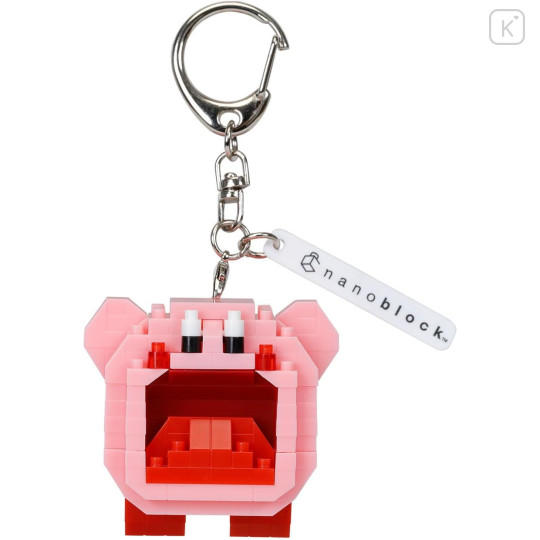 Japan Kirby Nanoblock n-fig Keychain - Kirby : Inhalation - 1