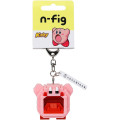 Japan Kirby Nanoblock n-fig Keychain - Kirby : Inhalation - 2