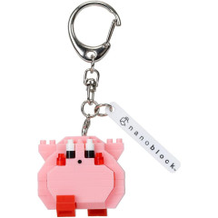 Japan Kirby Nanoblock n-fig Keychain - Kirby : Full Stomach