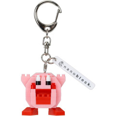 Japan Kirby Nanoblock n-fig Keychain - Kirby : Inhale