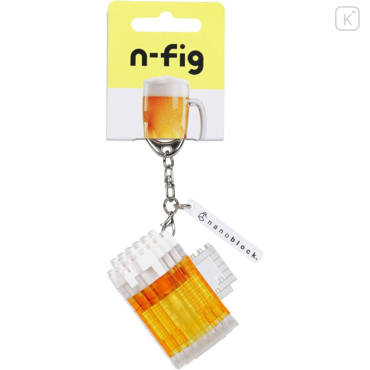 Japan Nanoblock n-fig Keychain - Beer - 2