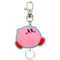 Japan Kirby Rubber Reel Keychain - Kirby : Glitter Hovering - 1