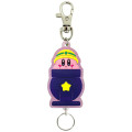 Japan Kirby Rubber Reel Keychain - Kirby : Glitter Worker - 1