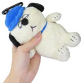 Japan Peanuts Eco Shopping Bag & Mascot Plush - Snoopy : Brother Olaf Blue - 4