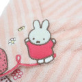 Japan Miffy Mini Towel Jacquard Handkerchief - Miffy : Strawberry Pink - 2