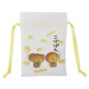 Japan San-X Mini Drawstring Pouch - Kogepan : Bread White Yellow