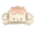 Japan Sanrio Pearl Acrylic Hair Claw Clip - Cogimyun : Pink Ribbon - 1