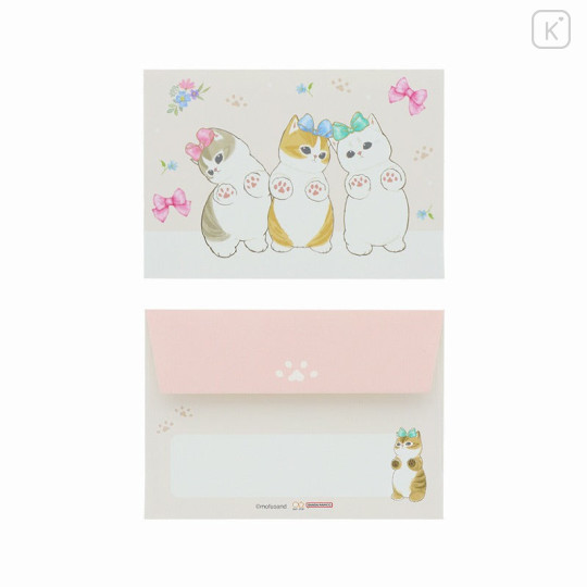 Japan Mofusand Die-cut Mini Letter Set - Paw Pads - 2