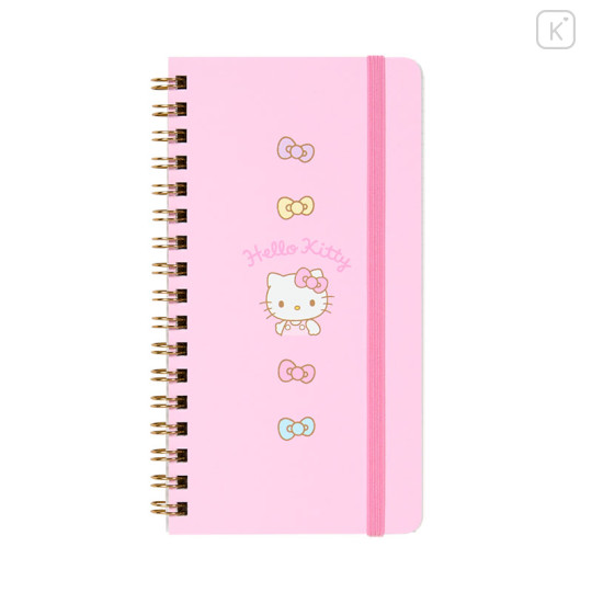 Japan Sanrio Original Slim Ring Notebook - Hello Kitty - 1