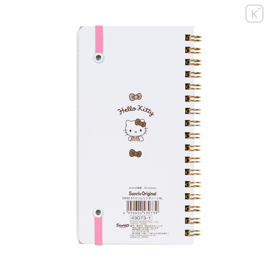 Japan Sanrio Original Slim Ring Notebook - Hello Kitty - 2